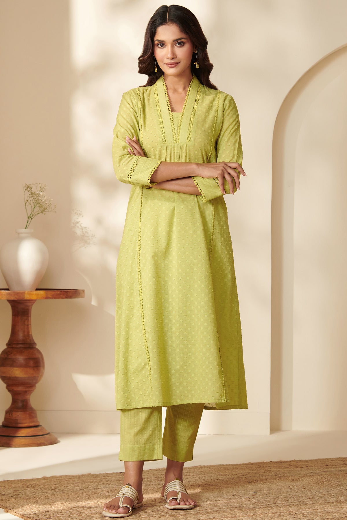 Surplus: Roza Darya Jacquard Kurta