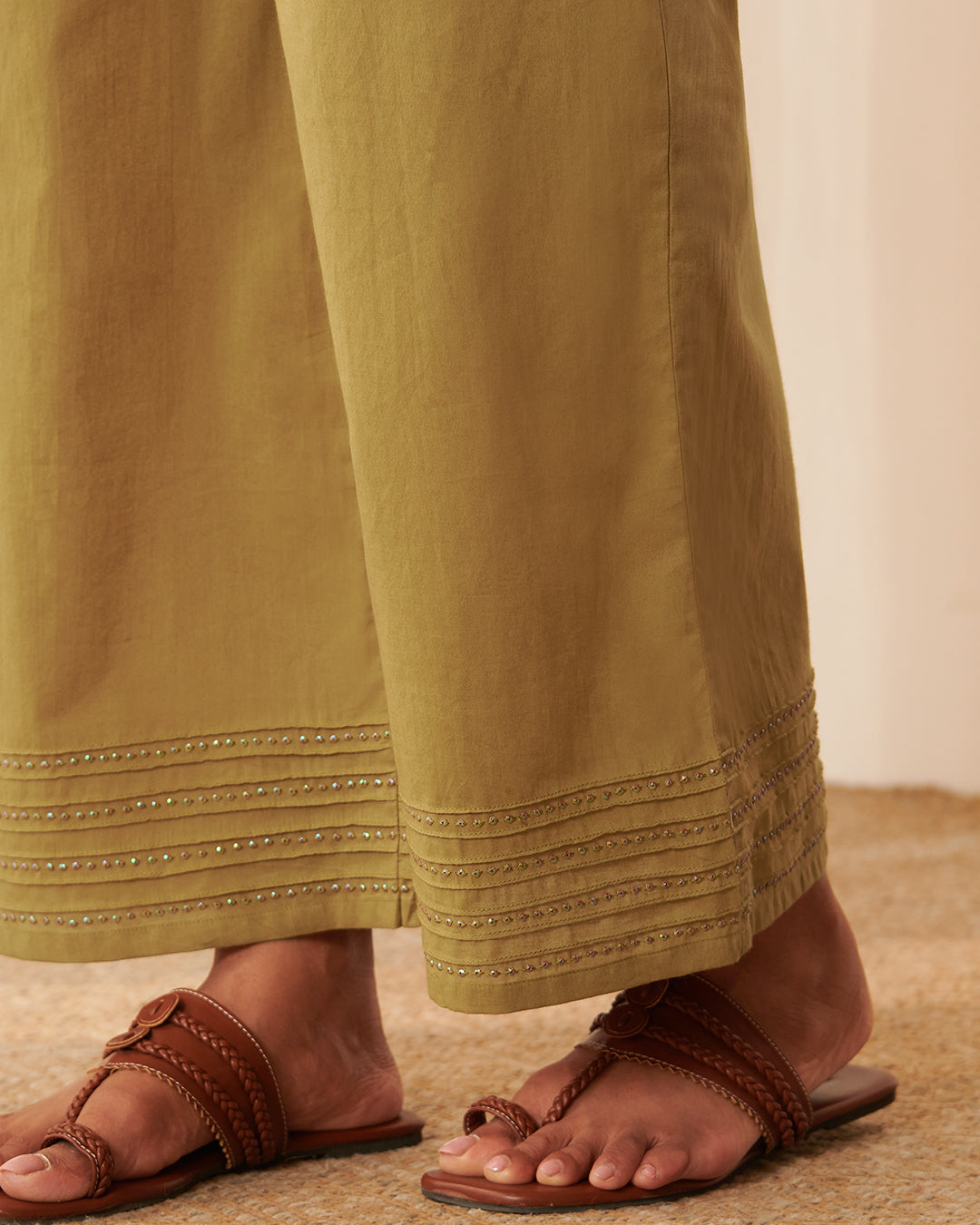 Roza Ruhani Olive Green Farsi