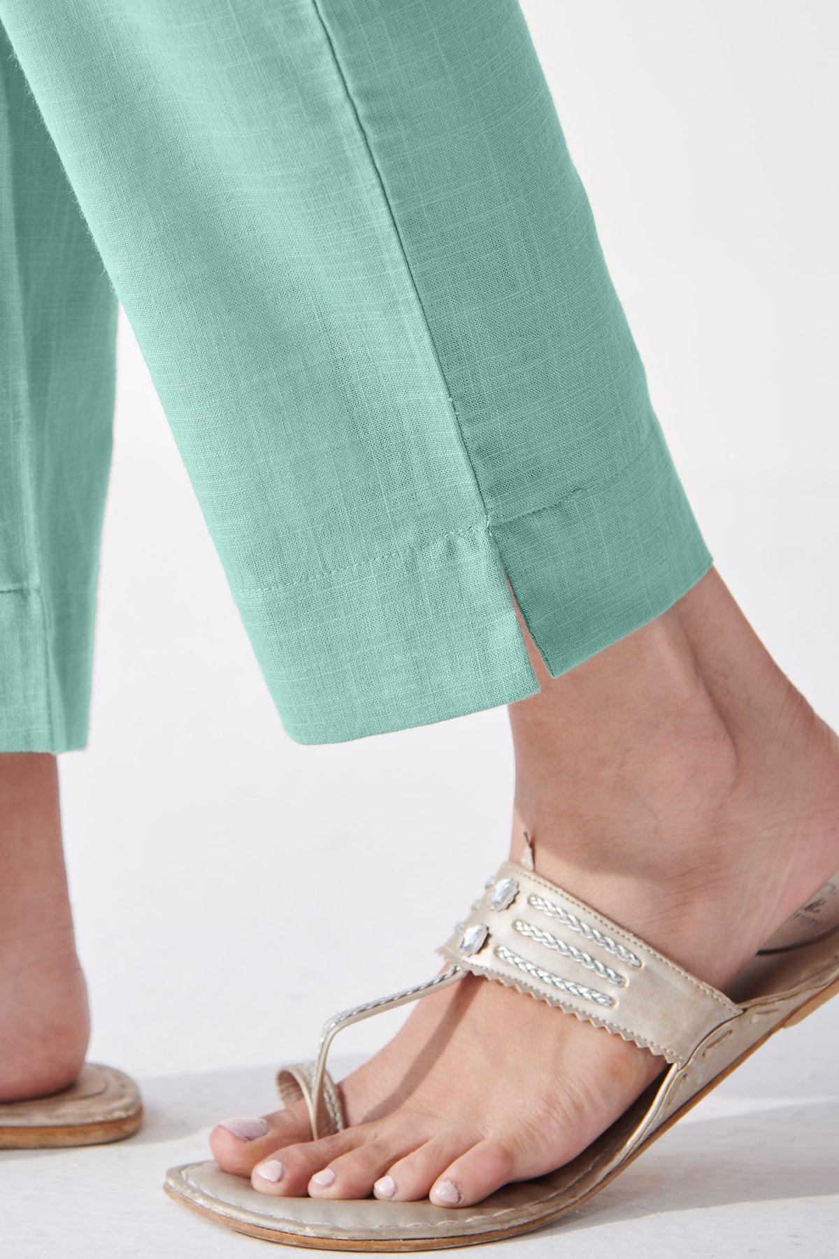 Roza Afreena Turquoise Narrow Pants