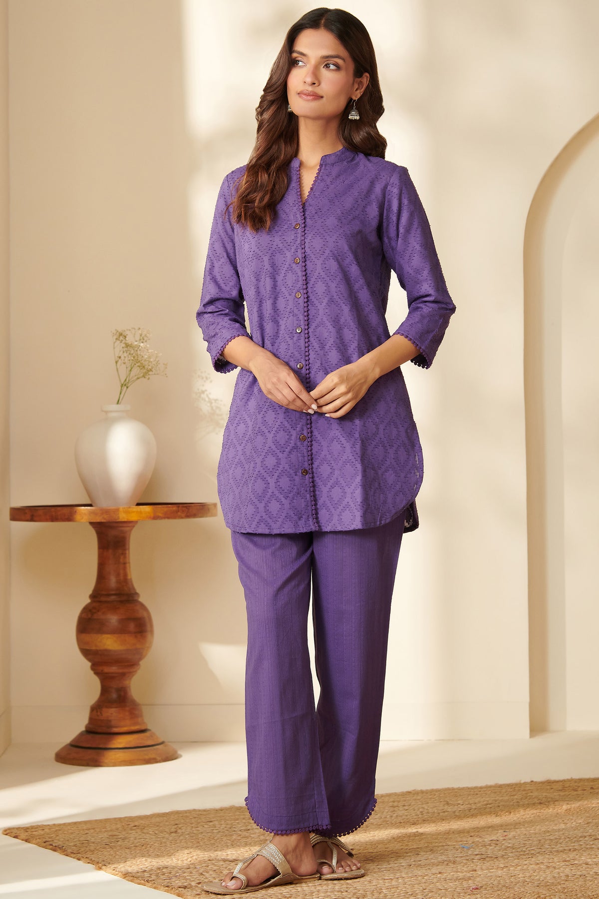Roza Parisa Purple Co-Ord Set