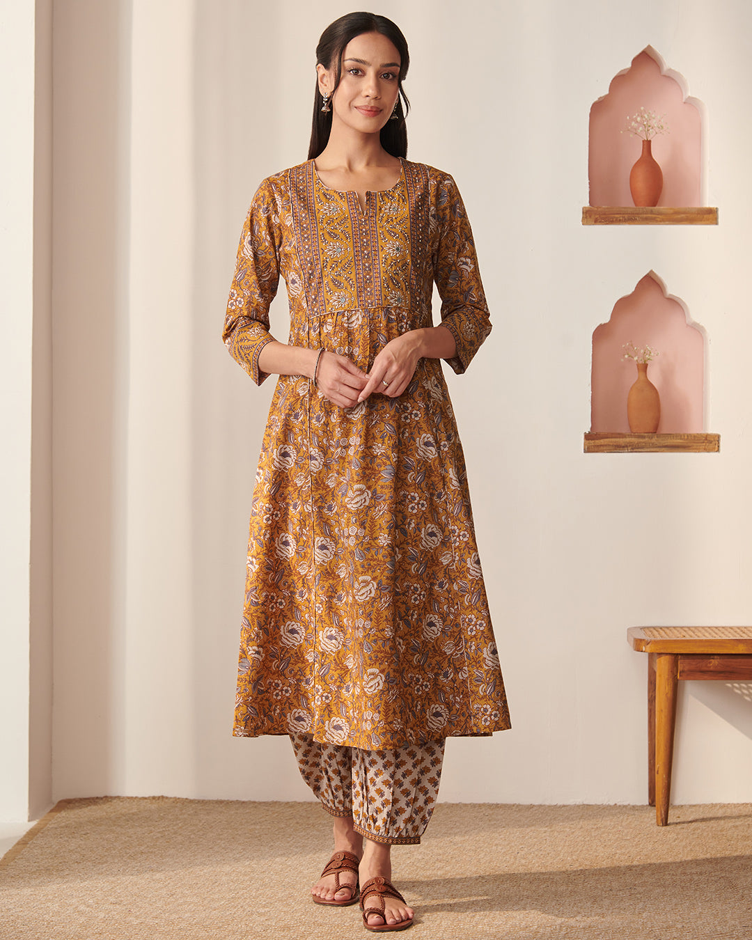Gauhar Shireen Sanganeri Kurta