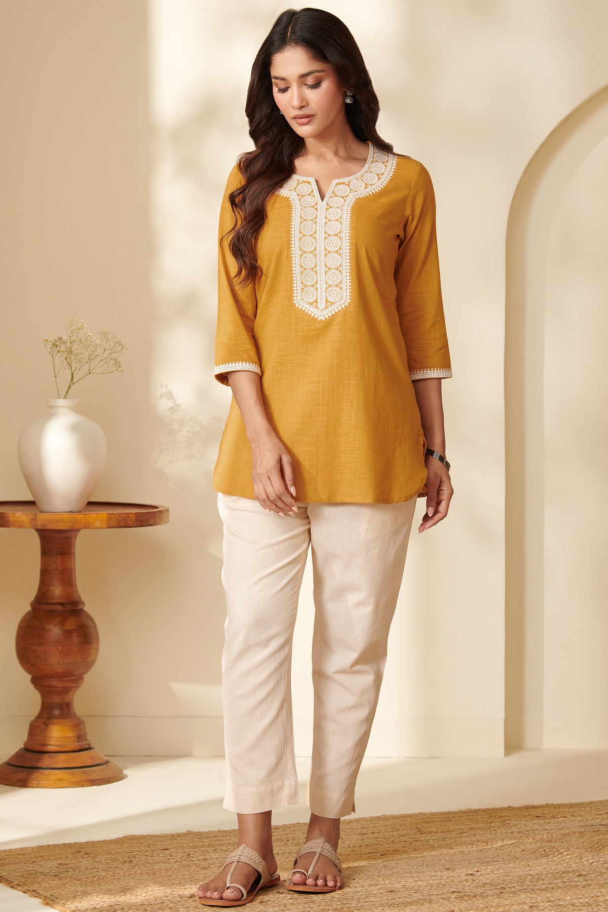 Surplus: Mehraab Raziya Mustard Top