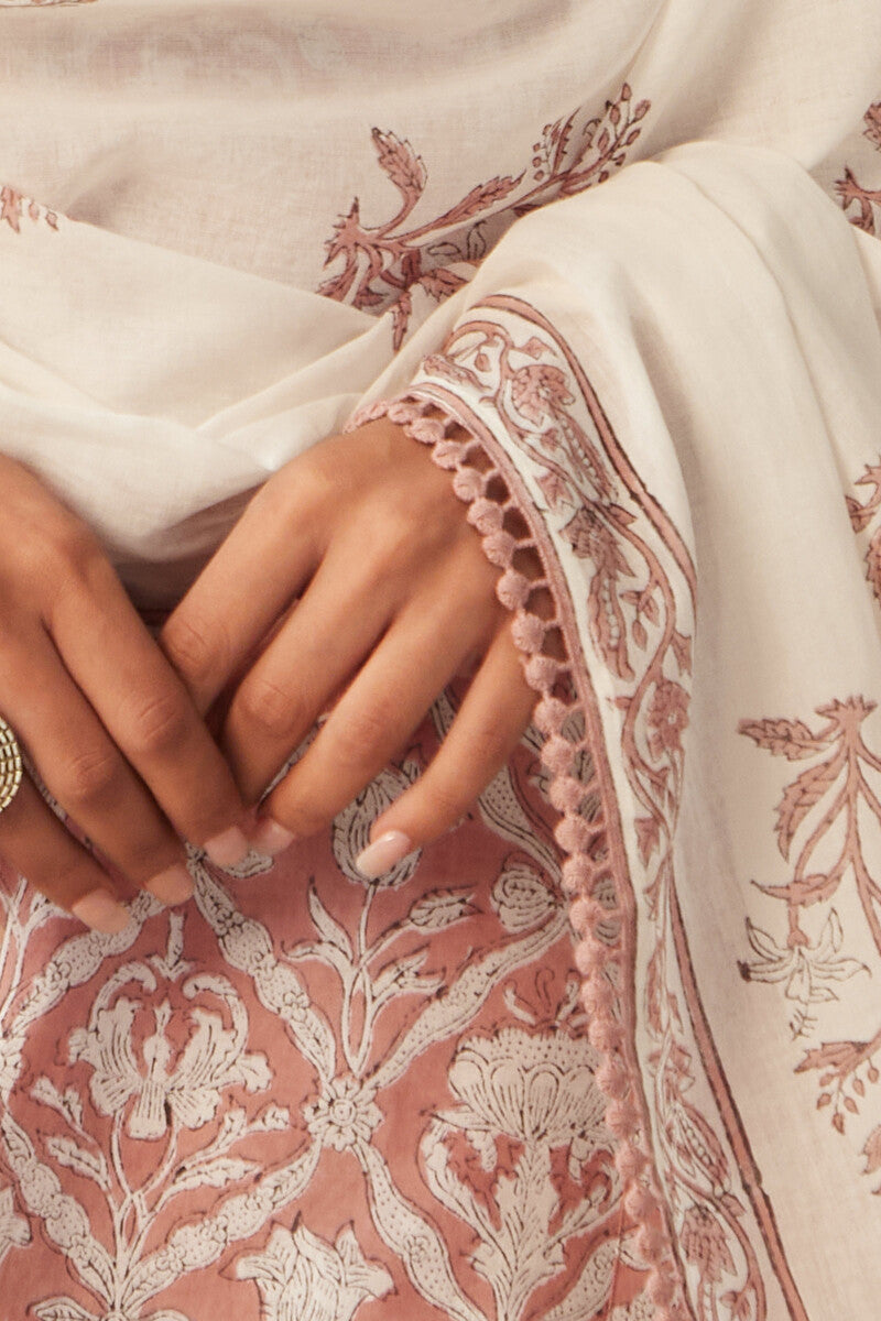 Gauhar Gulshan Sanganeri Dupatta