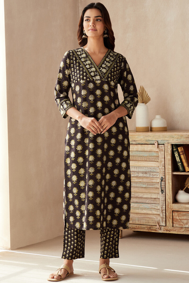 Sehra Mahira Bagru Kurta