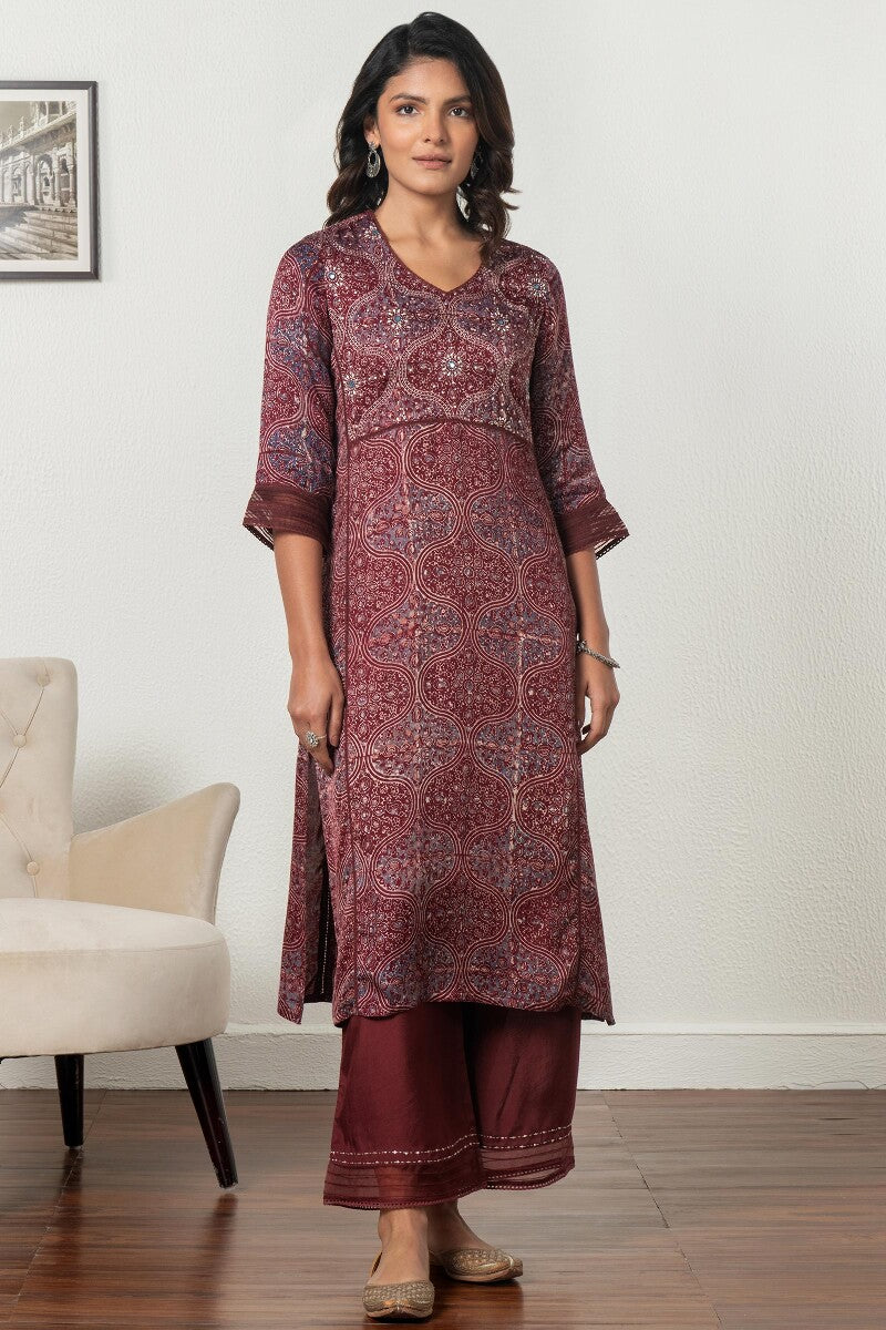 Zubeida Sareen Ajrak Modal Kurta