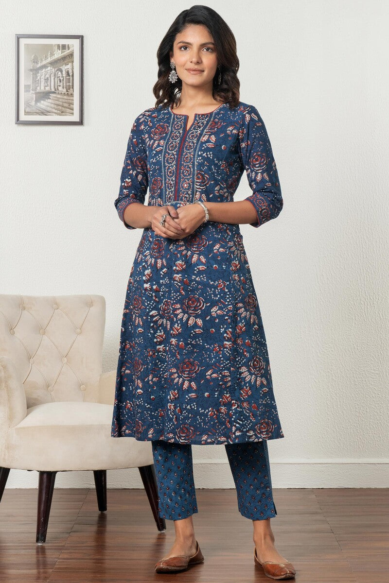 Sehra Zainab Bagru Kurta