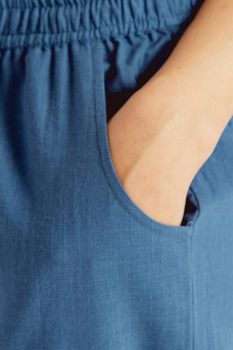 Roza Samaira Blue Narrow Pants