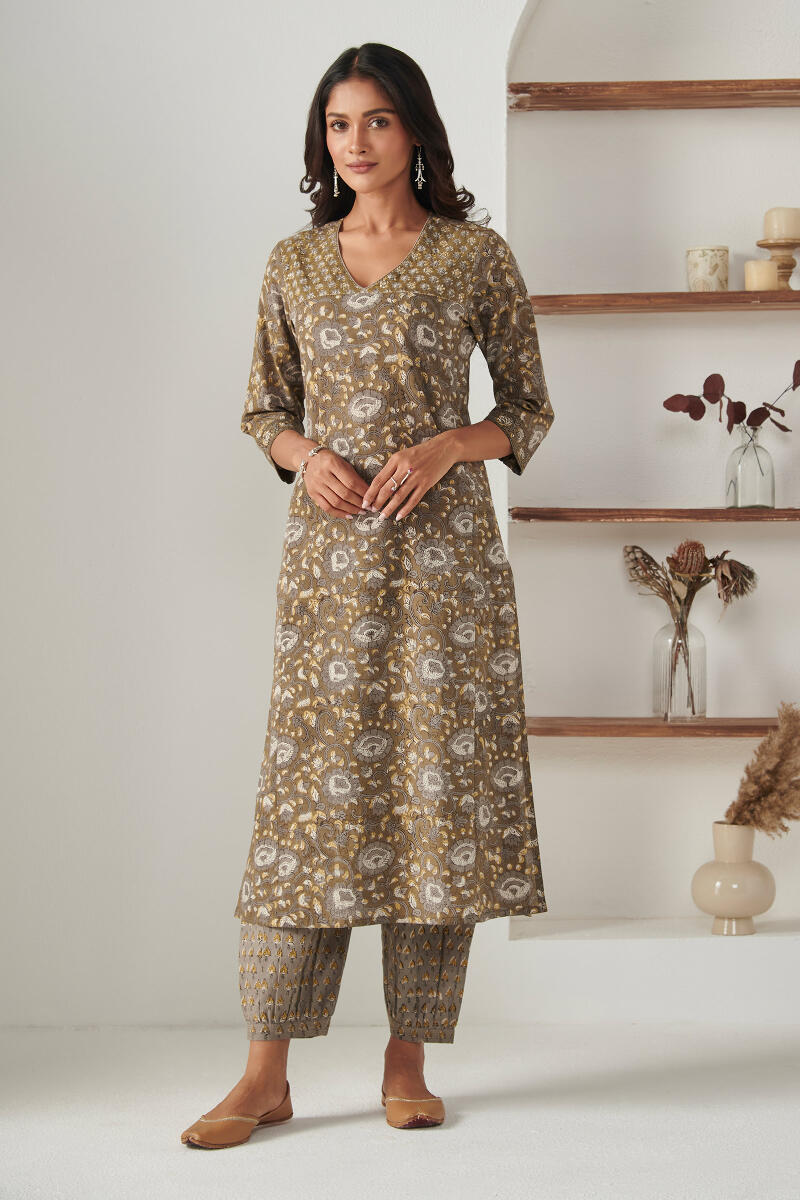 Sehra Saira Bagru Kurta