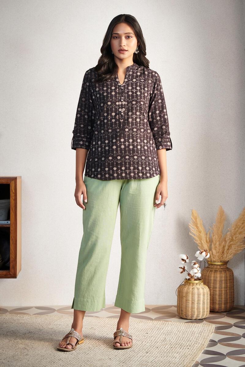 Roza Jia Light Green Pants