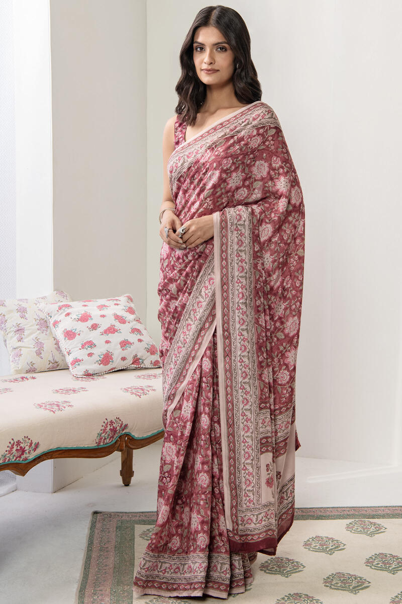 Nasrine Saba Cotton Silk Saree