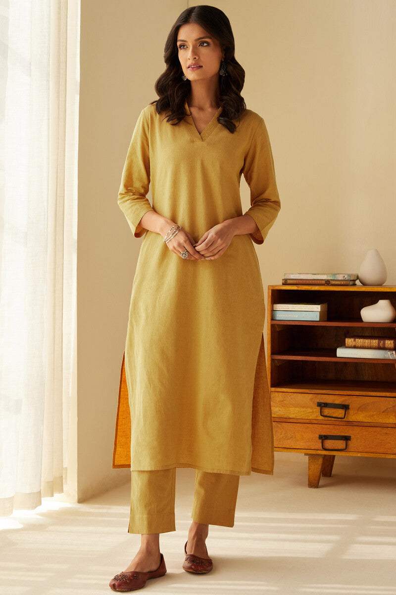 Sehra Seher Mustard Kurta