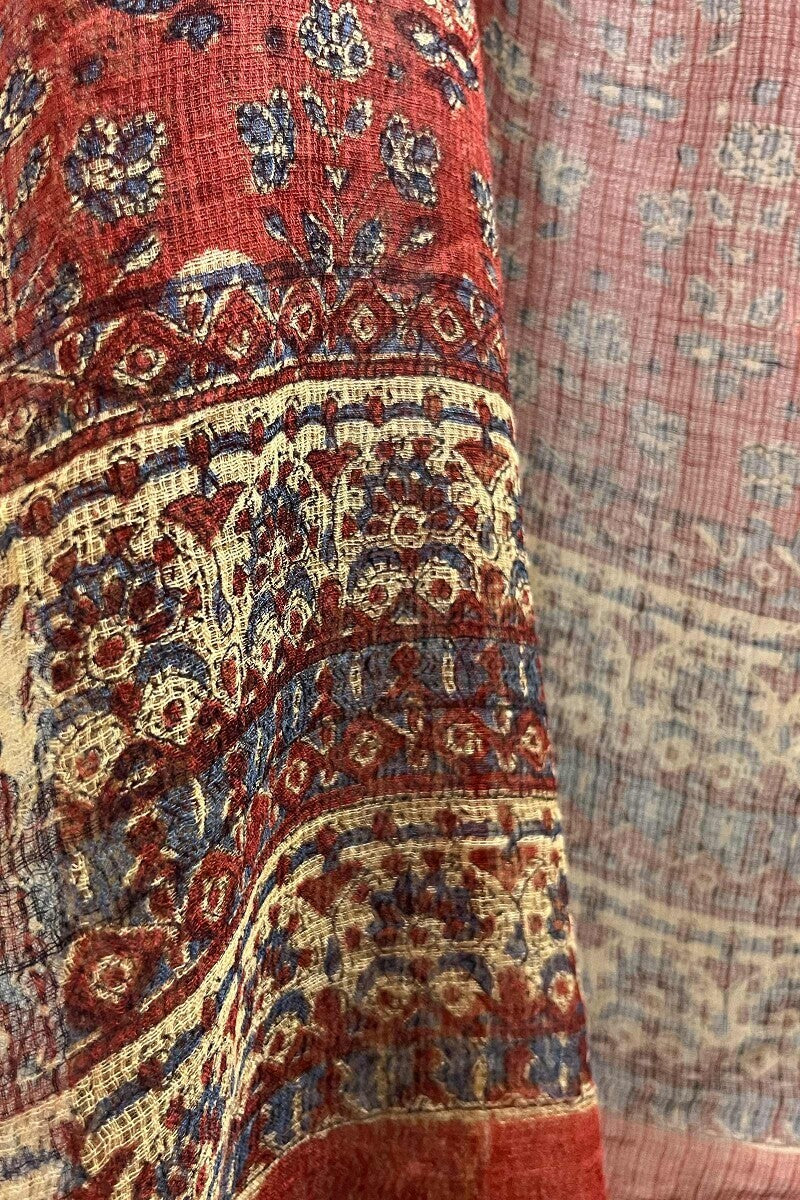Bagru Red Kurta