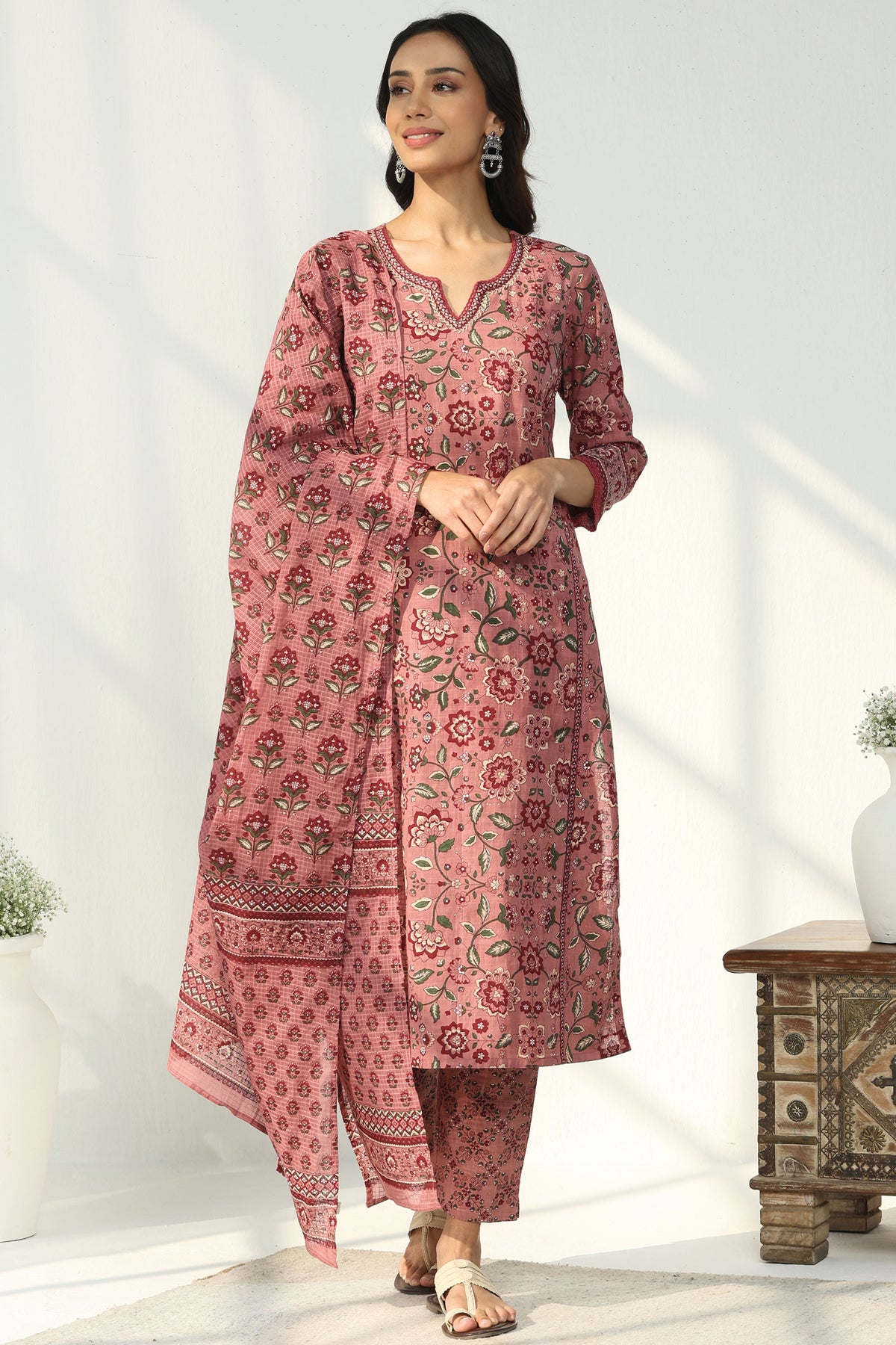 Rosheen Afra Sanganeri Narrow Pants