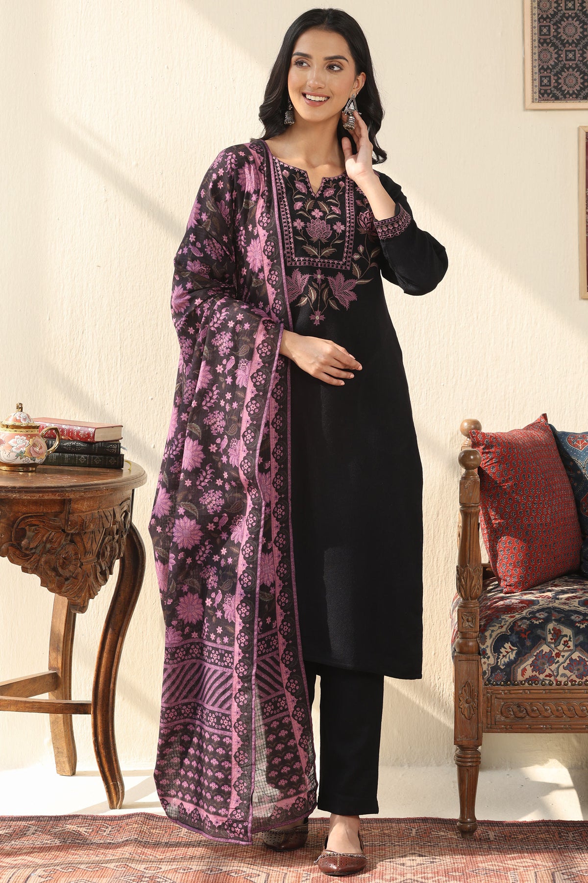 Naadirah Rumaisa Faux Wool Kurta