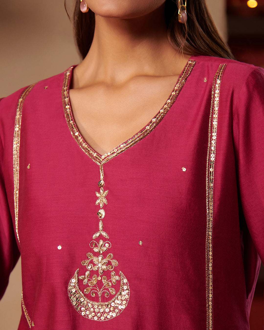 Roshanara Maisha Rani Pink Kurta