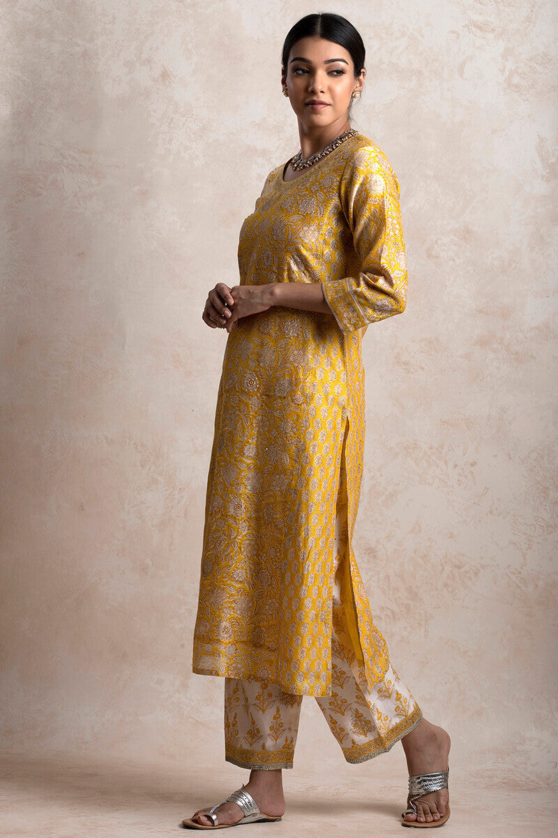 Gul Bano Jiya Chanderi Kurta