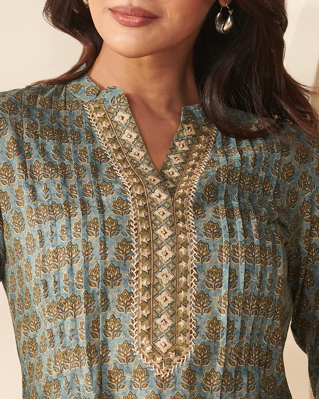 Rangrez Kiran Blue Top
