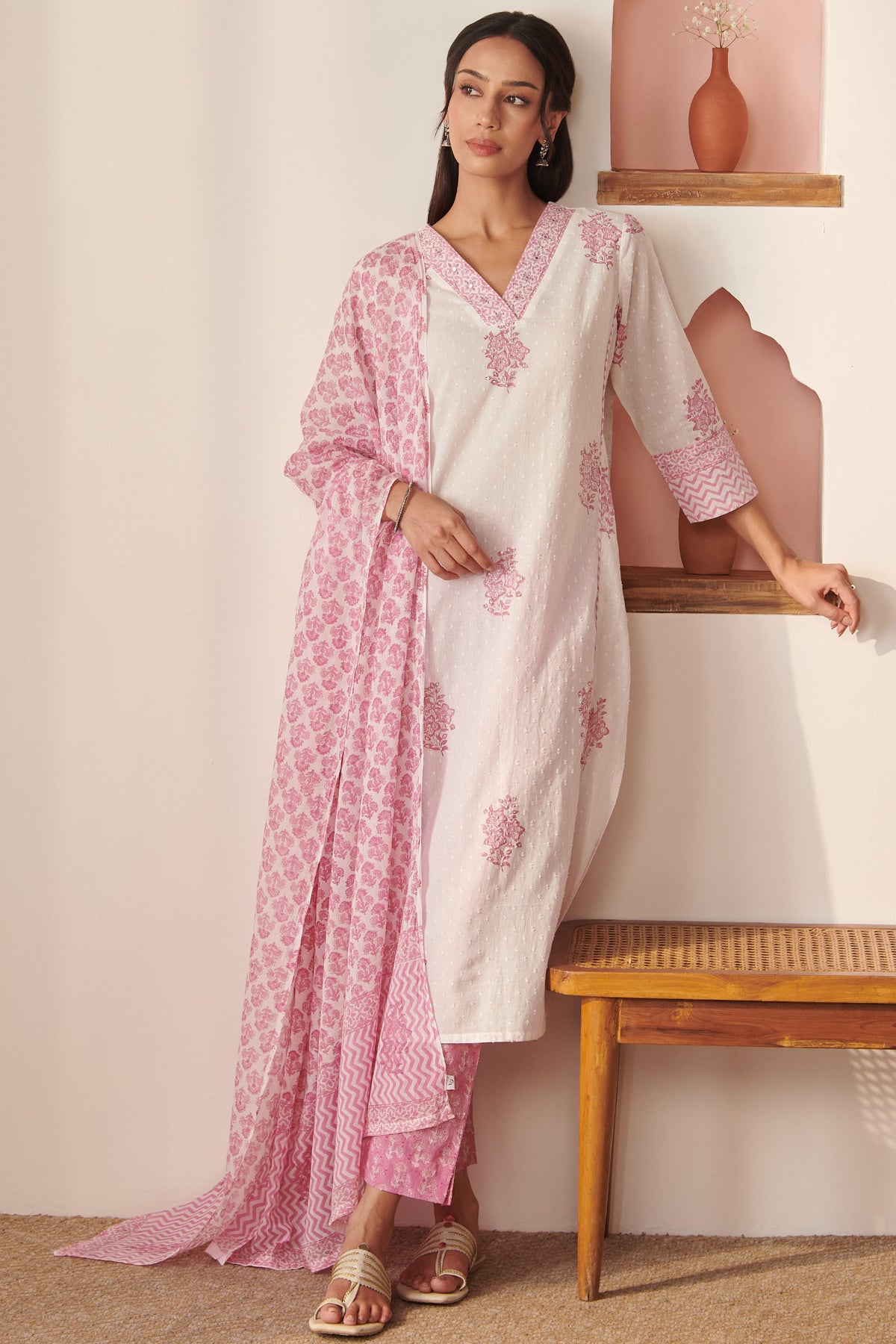 Rosheen Asfiya Sanganeri Dupatta