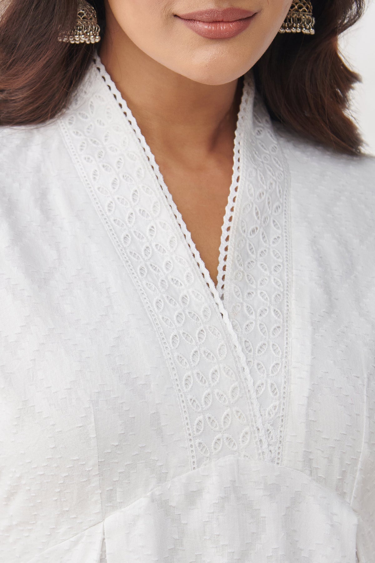 Mumtaz Sahana White Dress