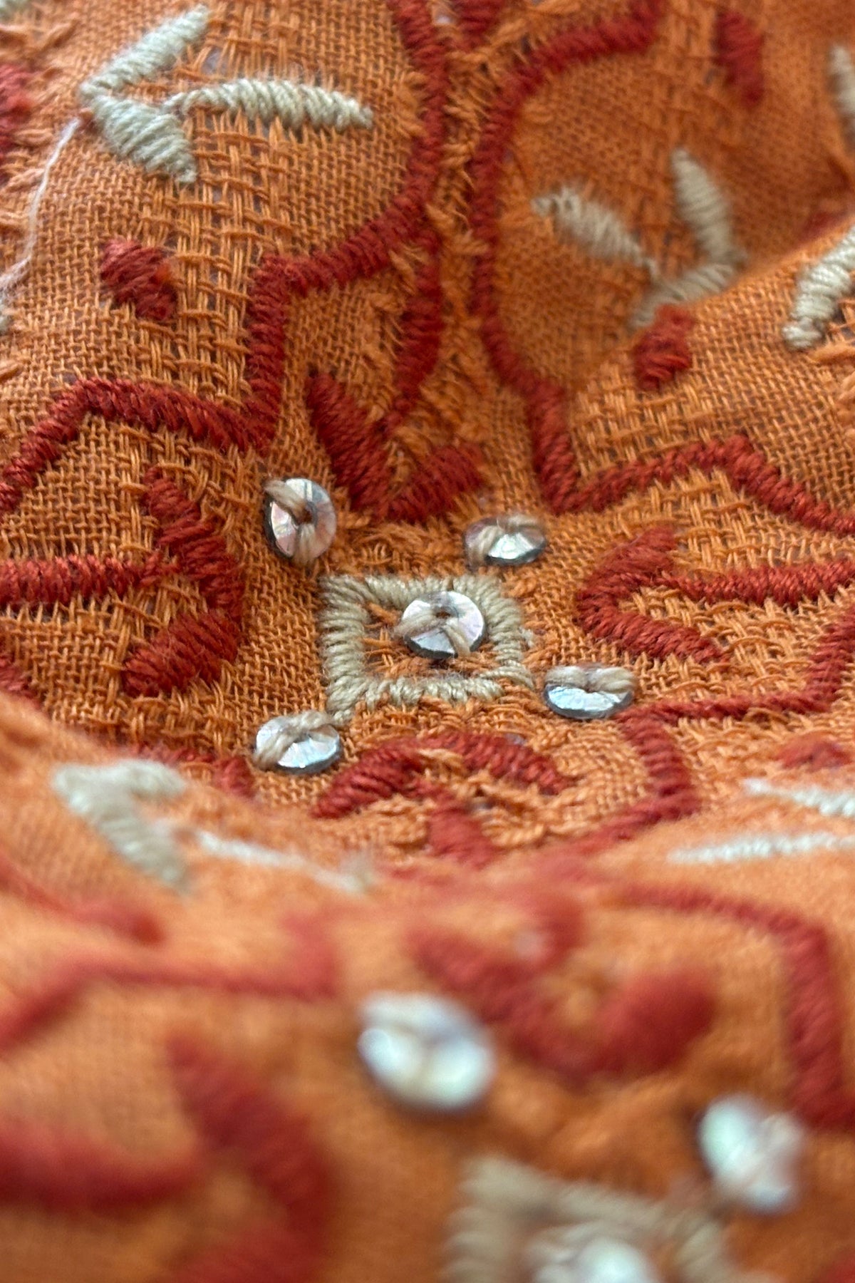 Mehraab Nahida Orange Kurta