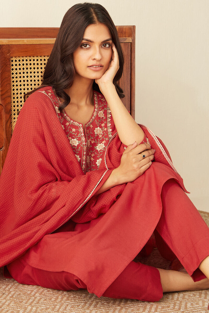 Rosheen Jia Red Kurta