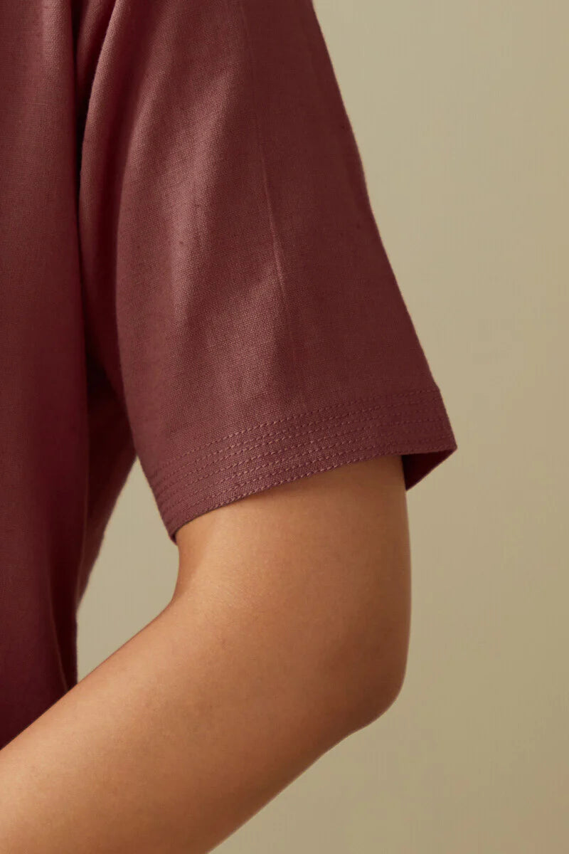 Roza Seher Brick Red Kurta