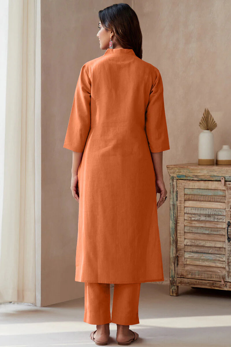 Roza Seher Burnt Orange Kurta