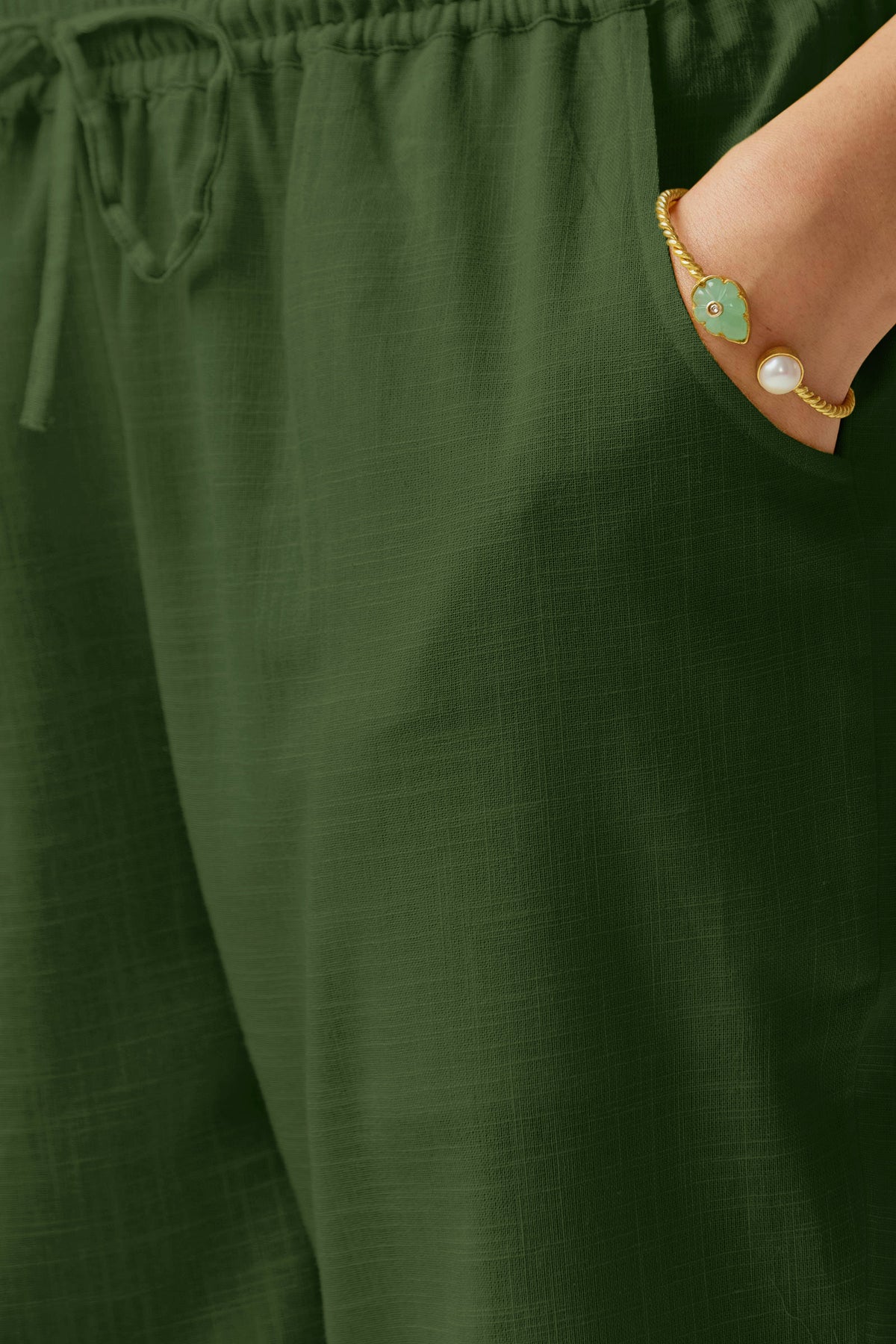 Roza Zara Forest Green Narrow Pants