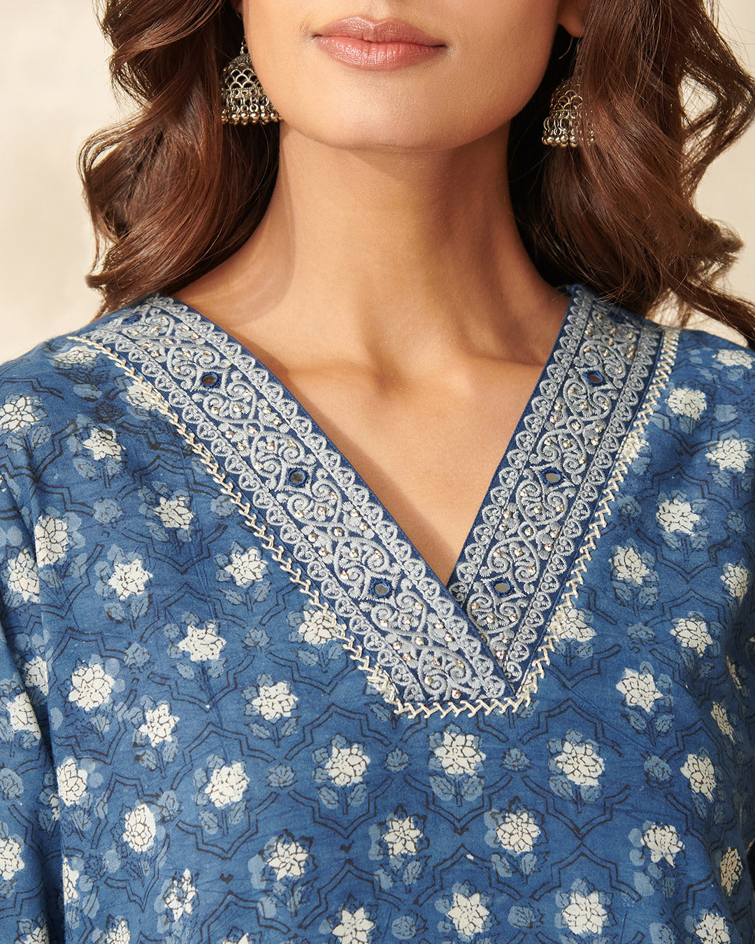 Sehra Fareena Bagru Kurta