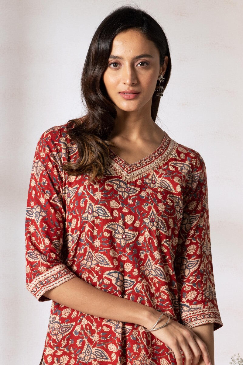 Sehra Darya Bagru Kurta