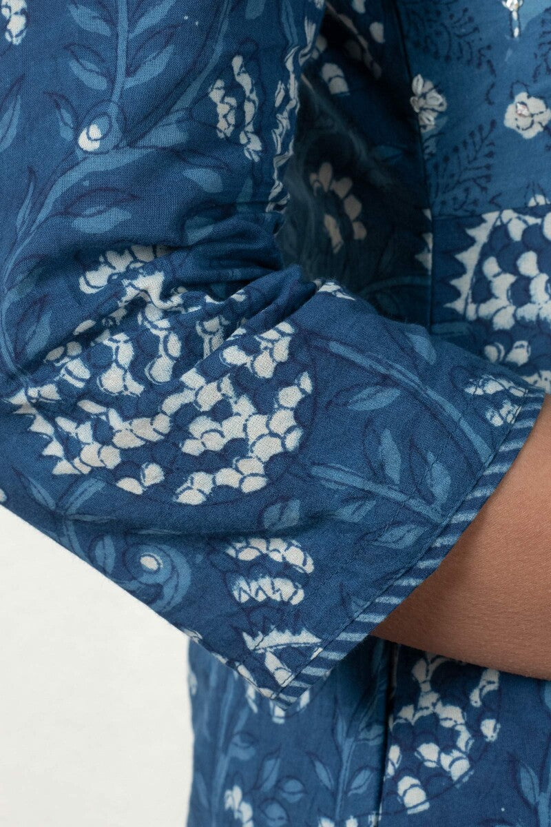 Noor Fatimah Indigo Kurta
