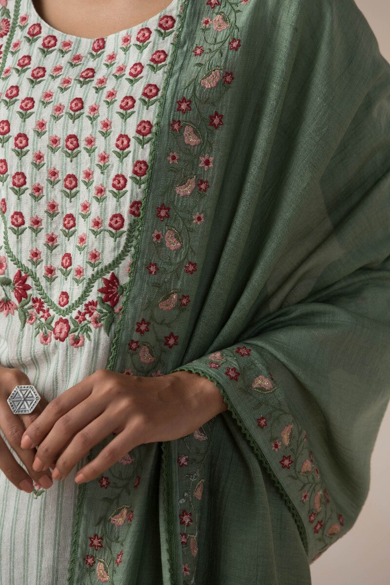 Gulbarg Faheema Cotton Silk Dupatta