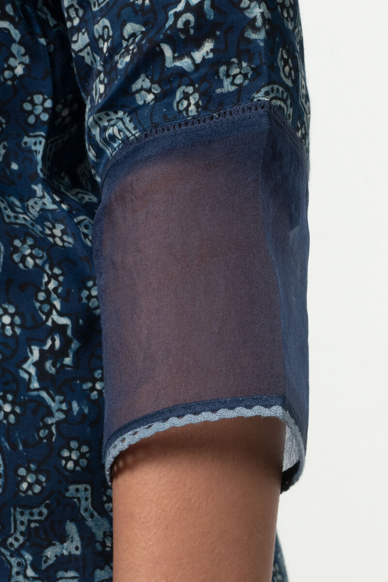 Sehra Shabnam Ajrak Modal Kurta