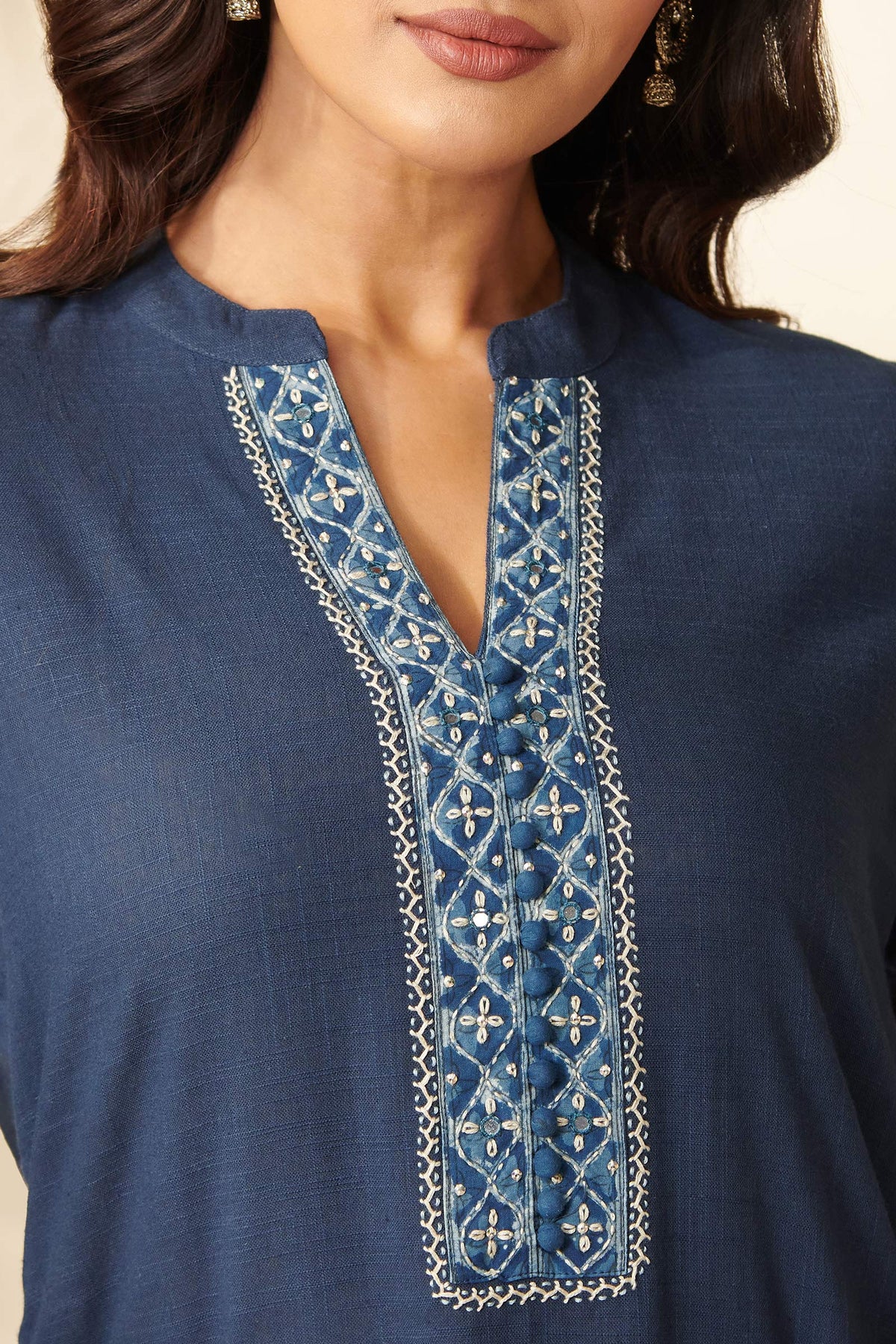 Sehra Nazneen Bagru Kurta