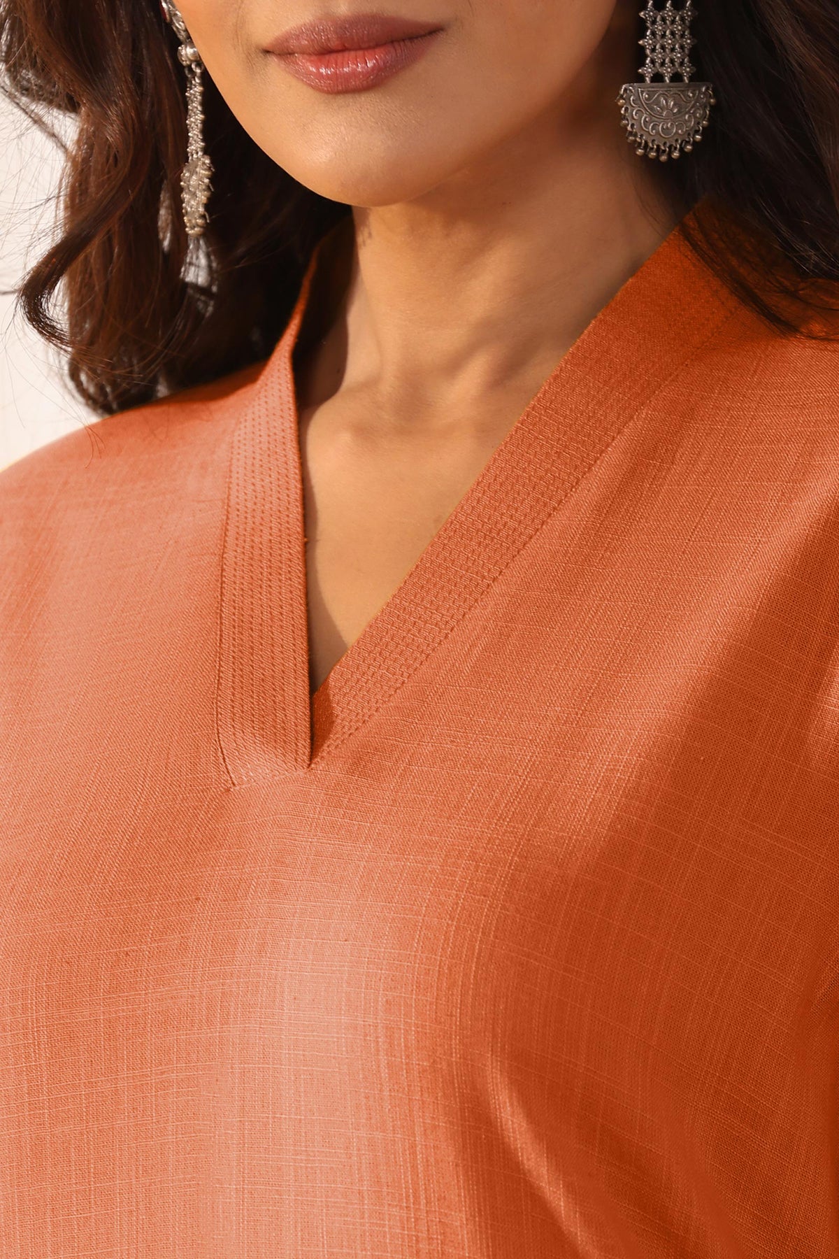 Surplus: Roza Alizah Orange Kurta