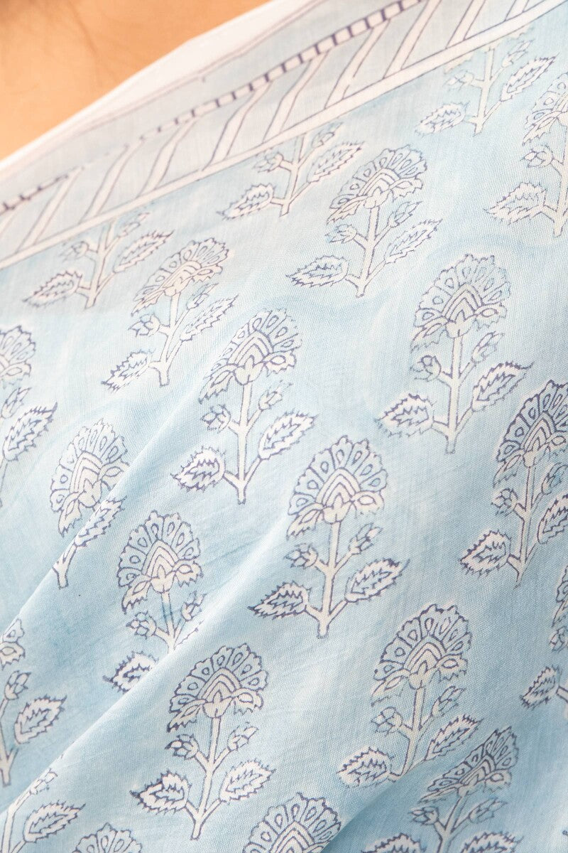 Shirin Suhana Sanganeri Cotton Silk Saree