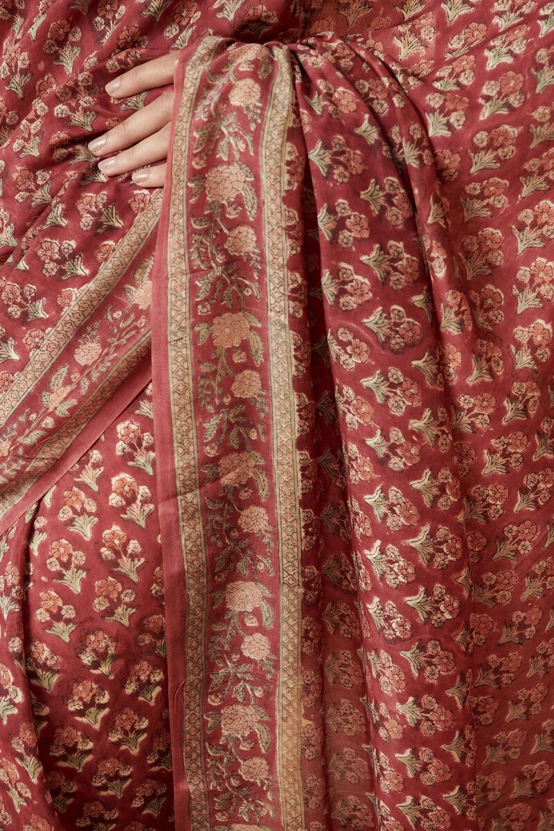 Nasrine Faizah Sanganeri Saree