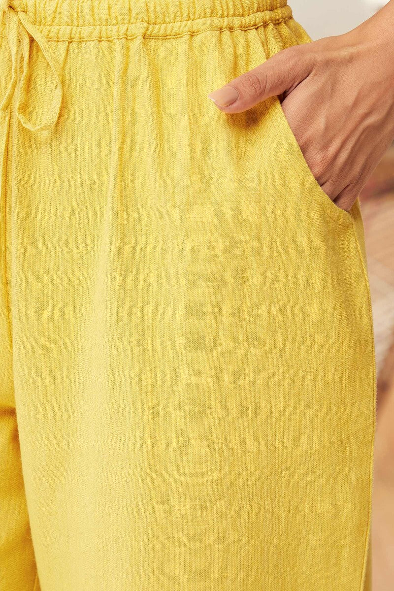 Roza Seher Yellow Pants