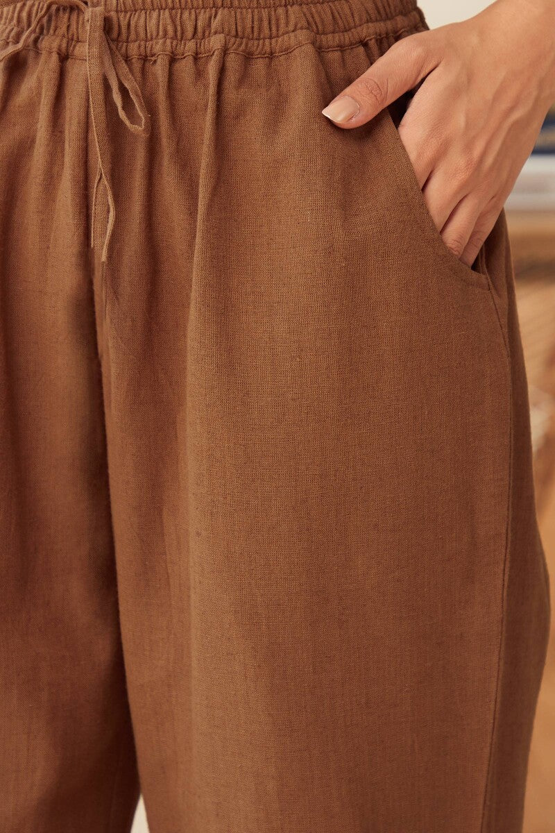 Roza Seher Rust Orange Pants