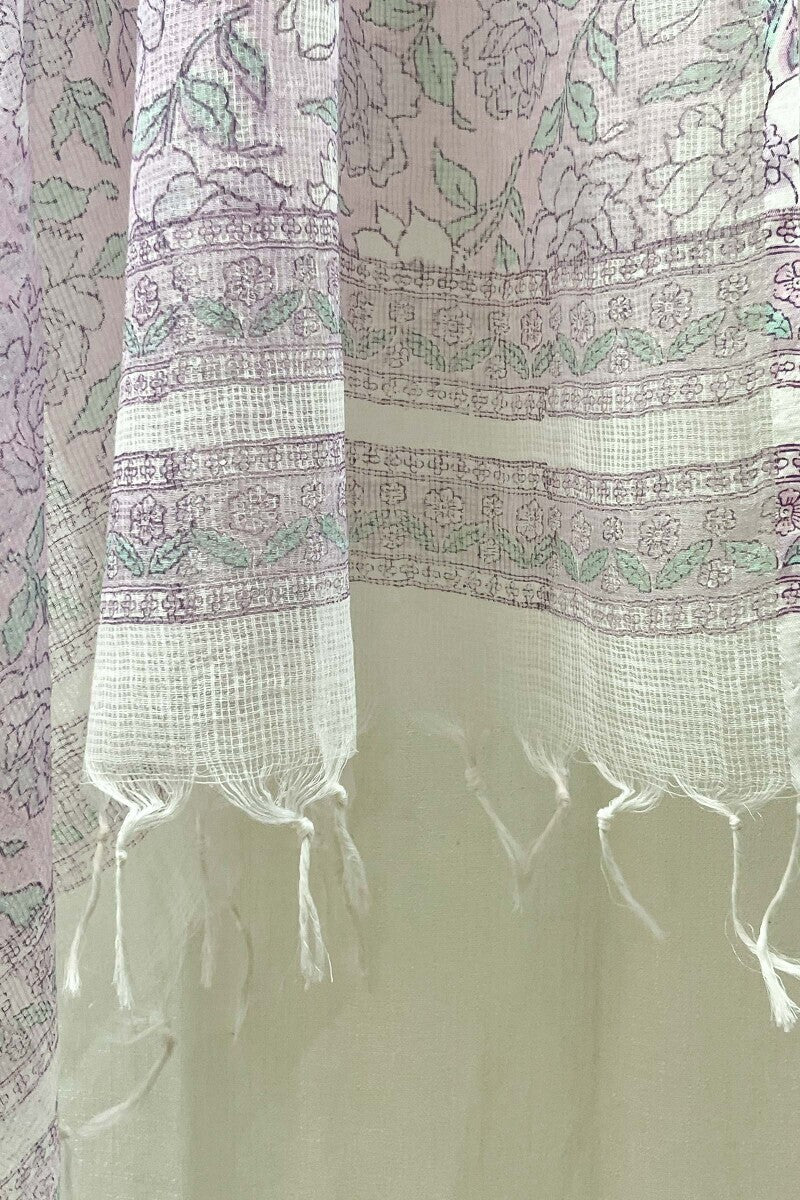 Purple Sanganeri Dupatta