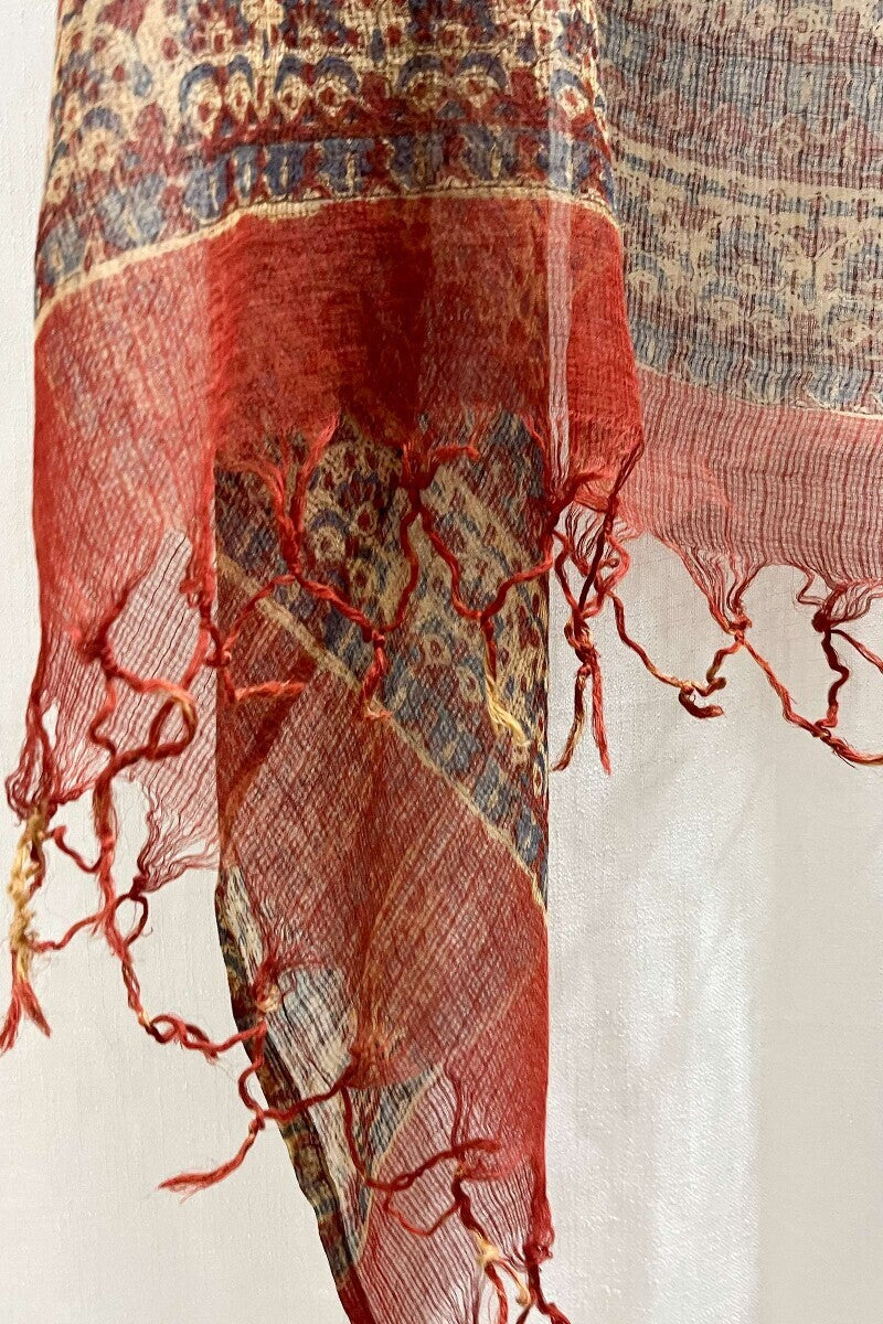Bagru Red Kurta
