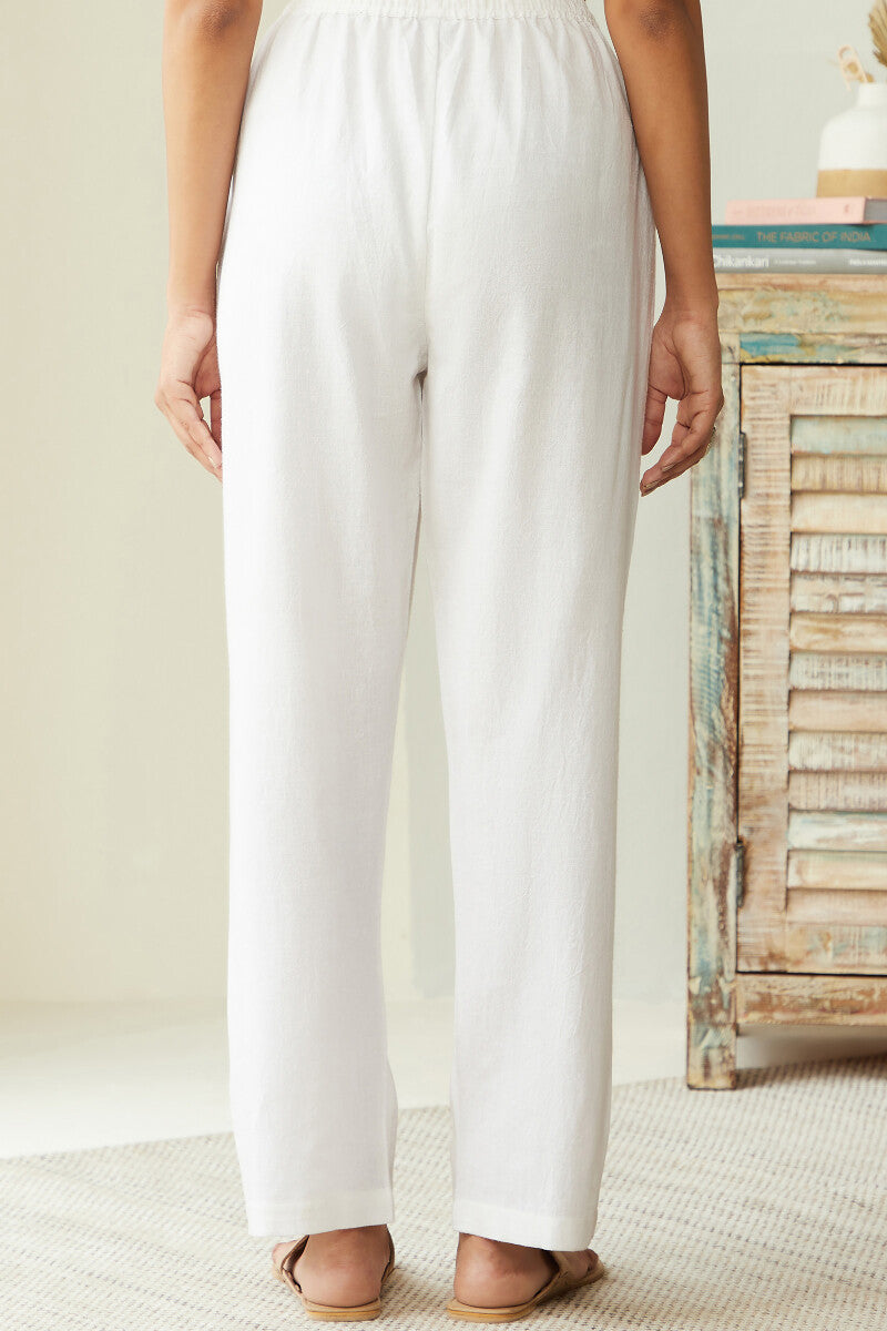 Roza Seher White Pants