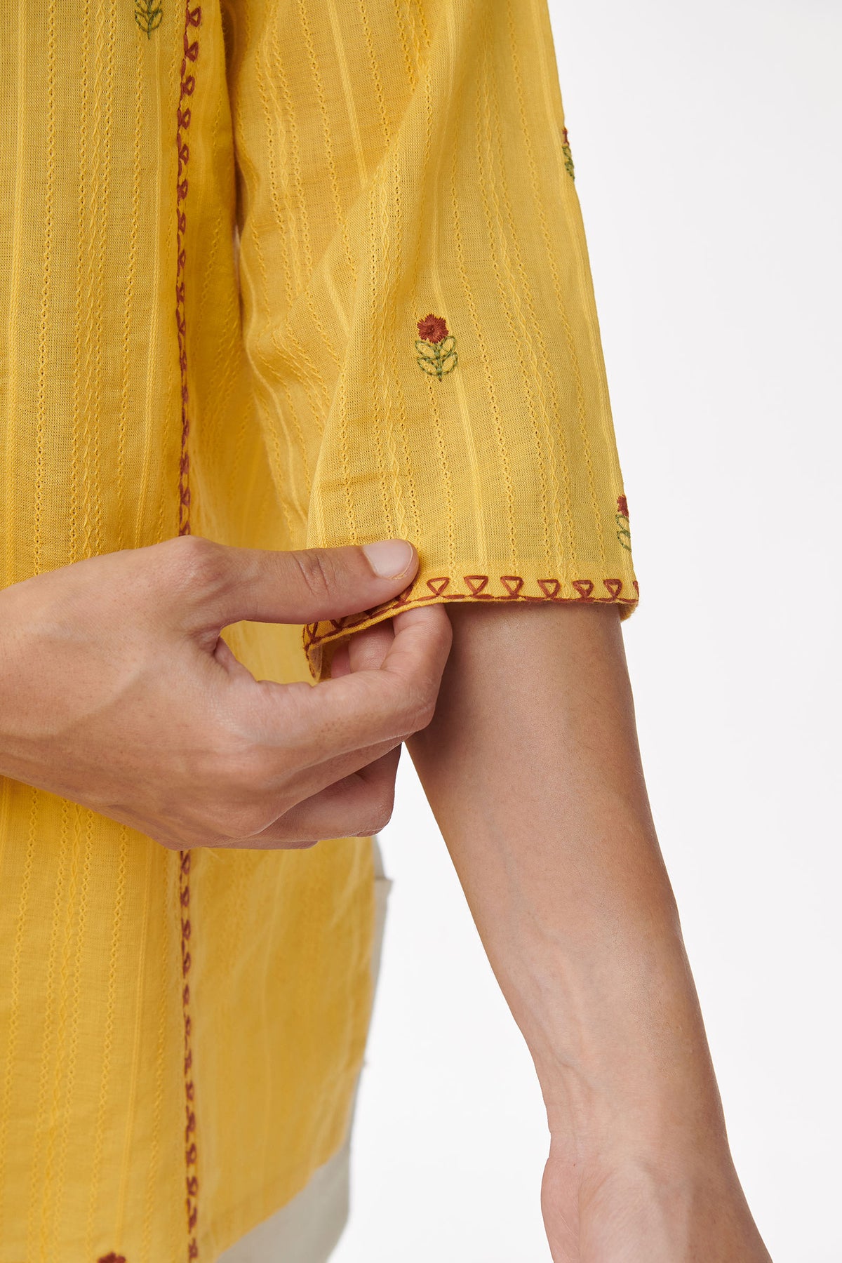 Mehraab Saira Yellow Top