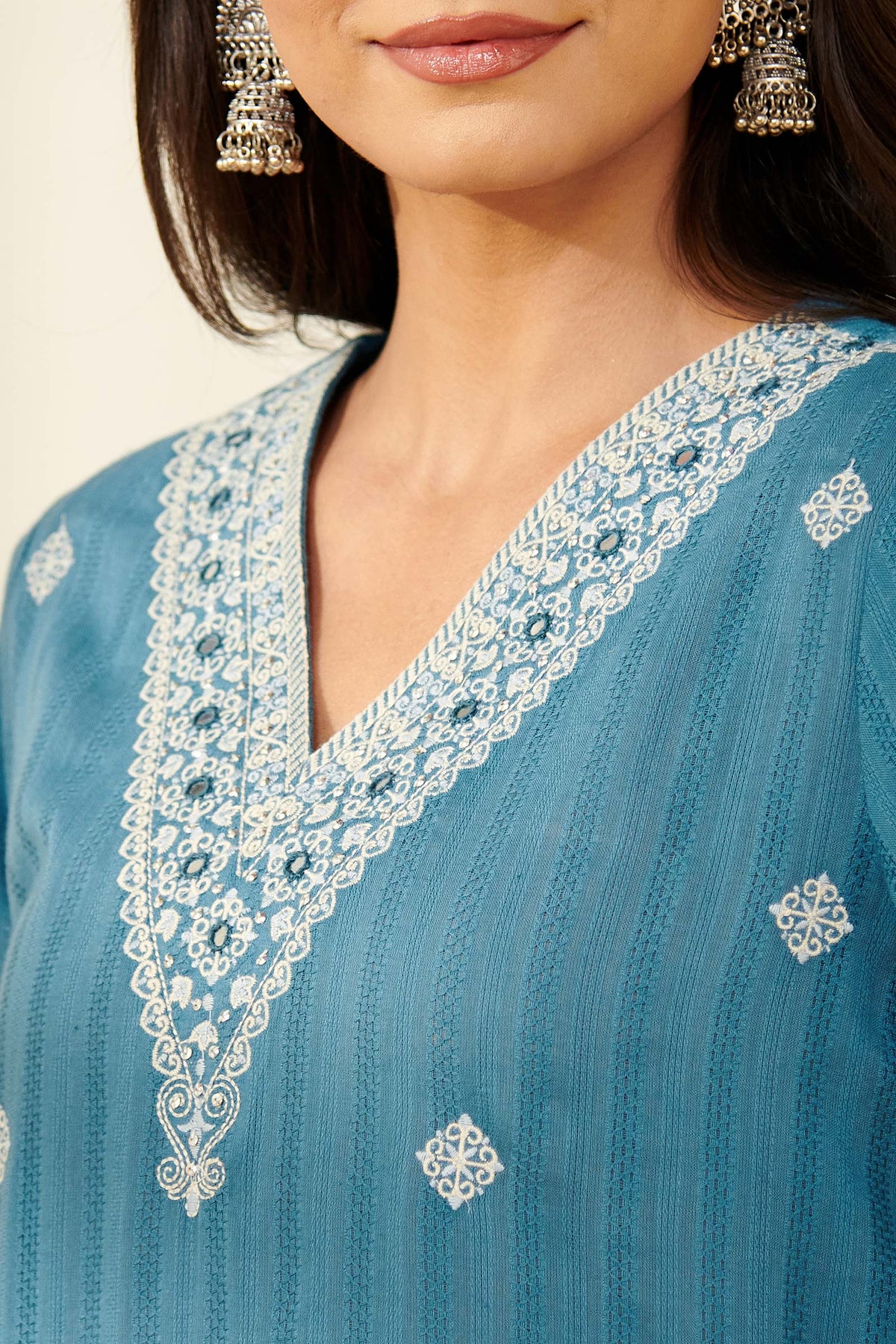 Mehraab Wahida Blue Kurta