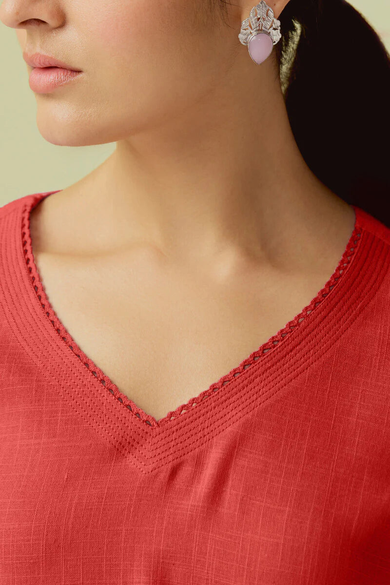 Surplus: Roza Seerat Red Kurta