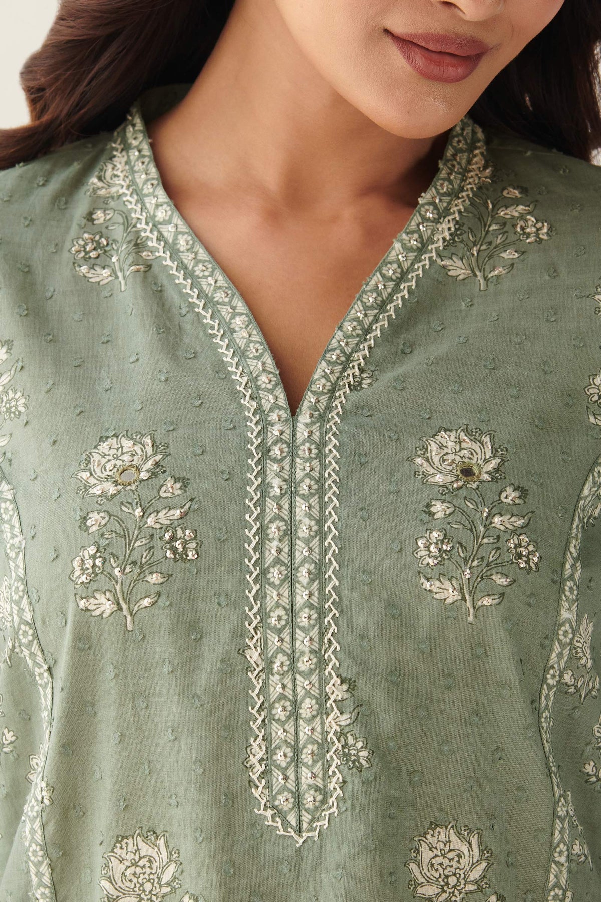 Gulbarg Kaira Sanganeri Kurta