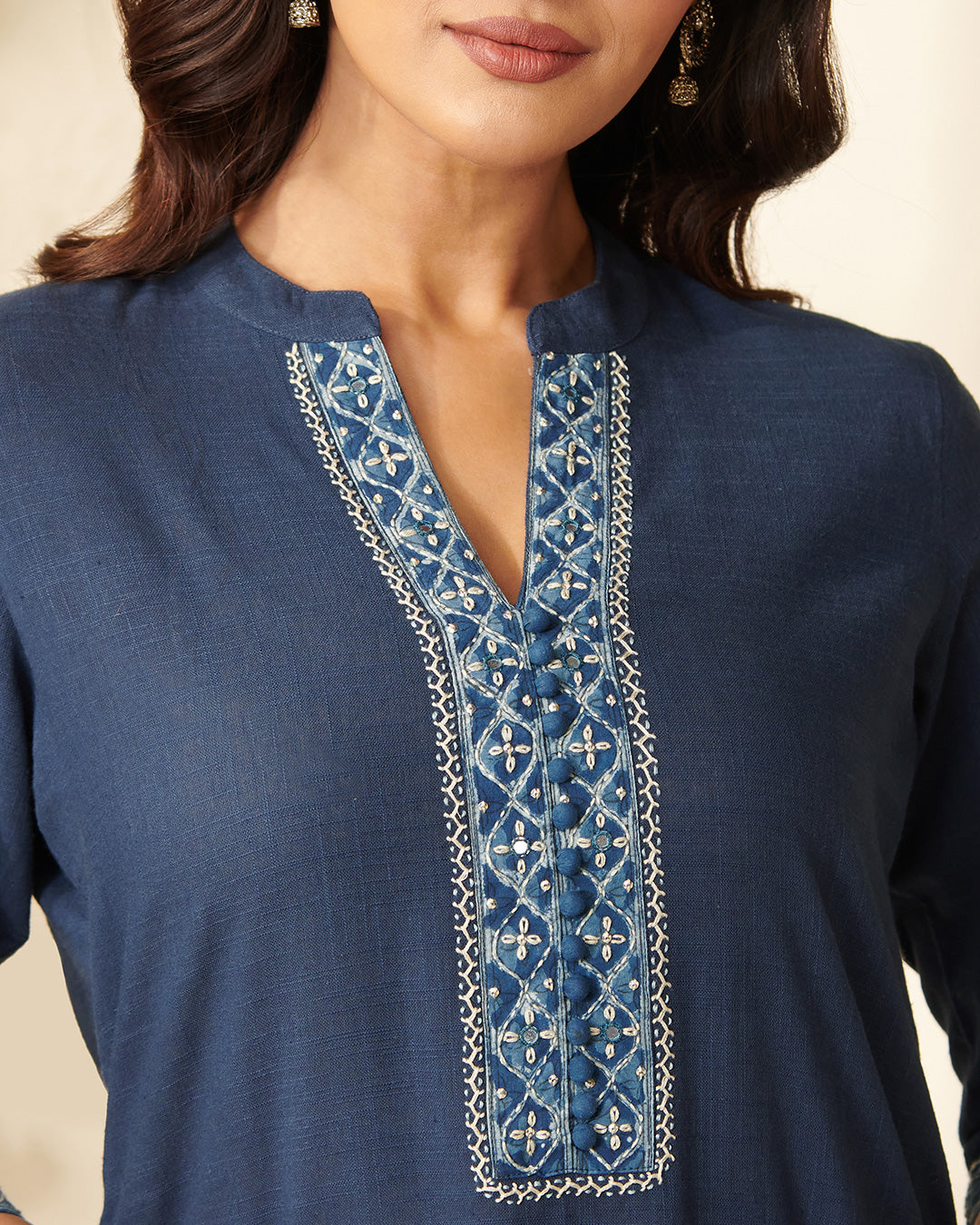 Sehra Nazneen Bagru Kurta