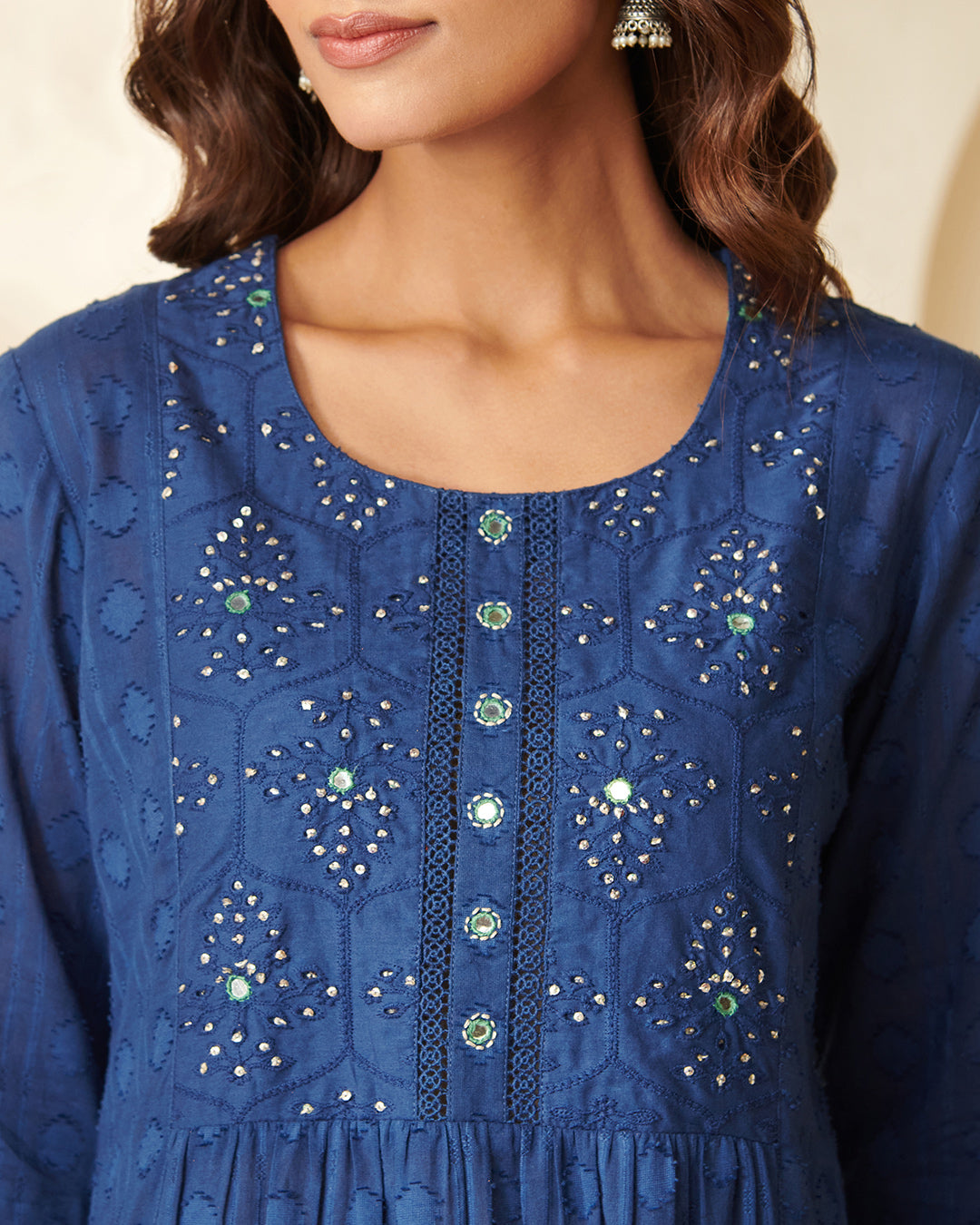 Roza Reema Royal Blue Kurta