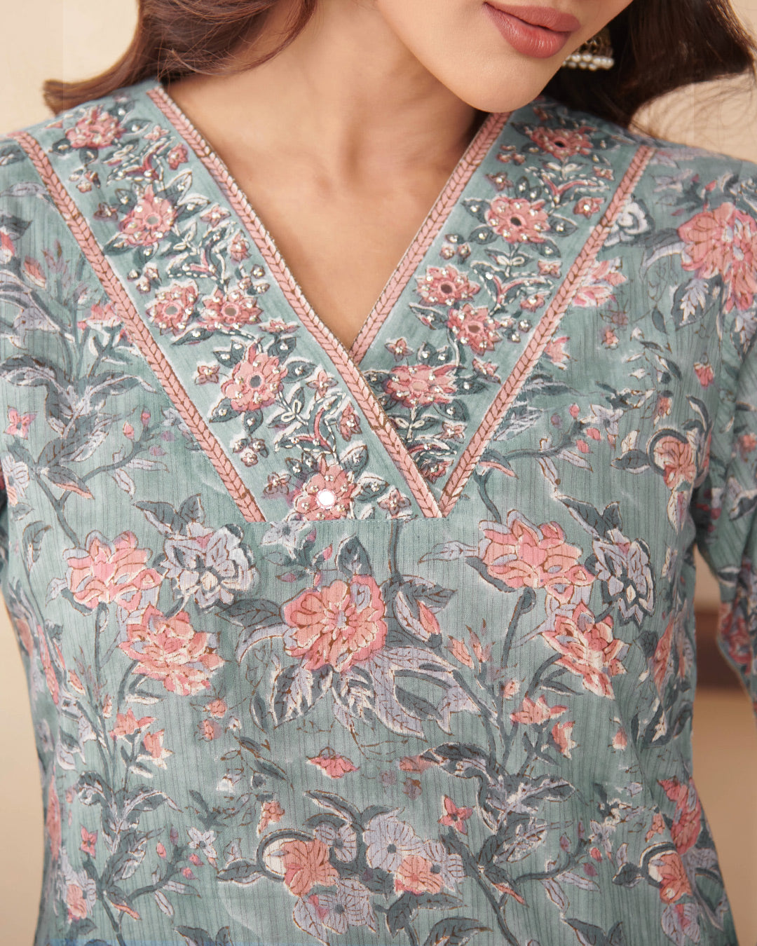 Nasrine Mahi Sanganeri Kurta