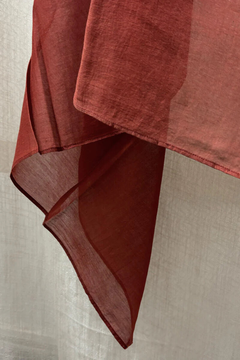 Red Chanderi Dupatta